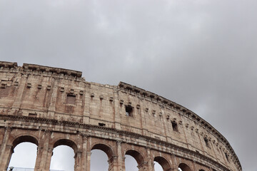 european roman coliseum rome ruin building