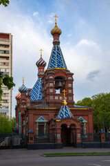 Picturesque Old Believers Church of the Tikhvin Icon of the Mother of God in Moscow