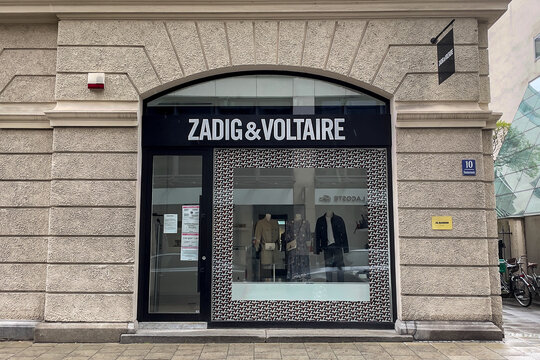 Zadig and Voltaire store sign in Munich town center