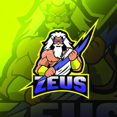 the zeus mascot esport logo