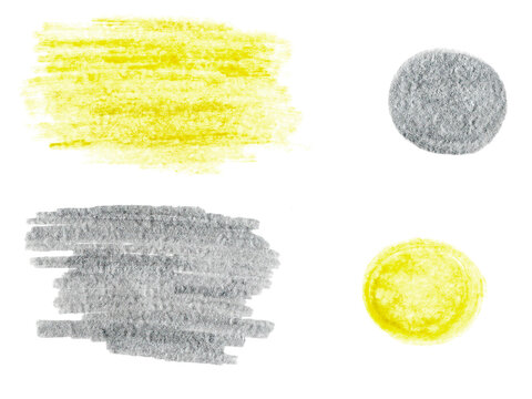 Hand-drawn watercolor abstract background gold silver