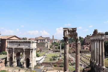 european roman rome city ruin photo