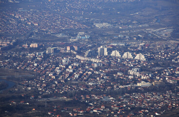 Skopje City from Vodno Hill in Macedonia.
