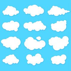 set of clouds
