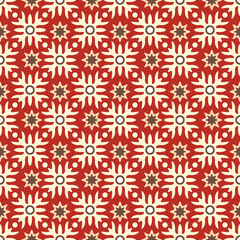 Japanese Star Motif Vector Seamless Pattern