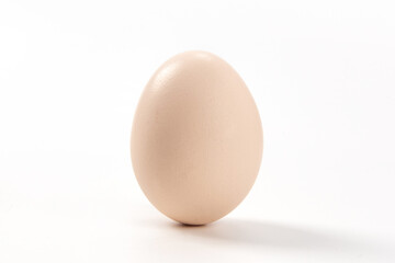 Raw native chicken eggs on white background