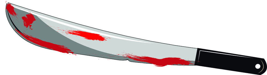 A vector bloody machete.
