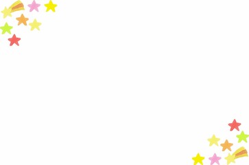 カラフル星三角フレーム