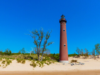 View of the little sable point lighthouse - Michigan