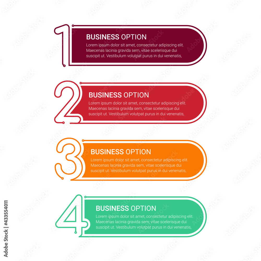 Poster business data visualization. timeline infographic icons designed for abstract background template. v