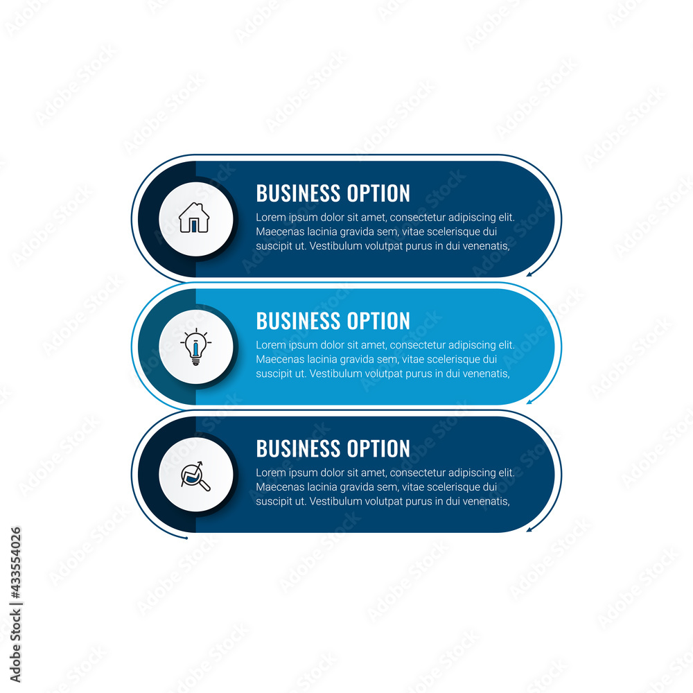 Poster business data visualization. timeline infographic icons designed for abstract background template. v