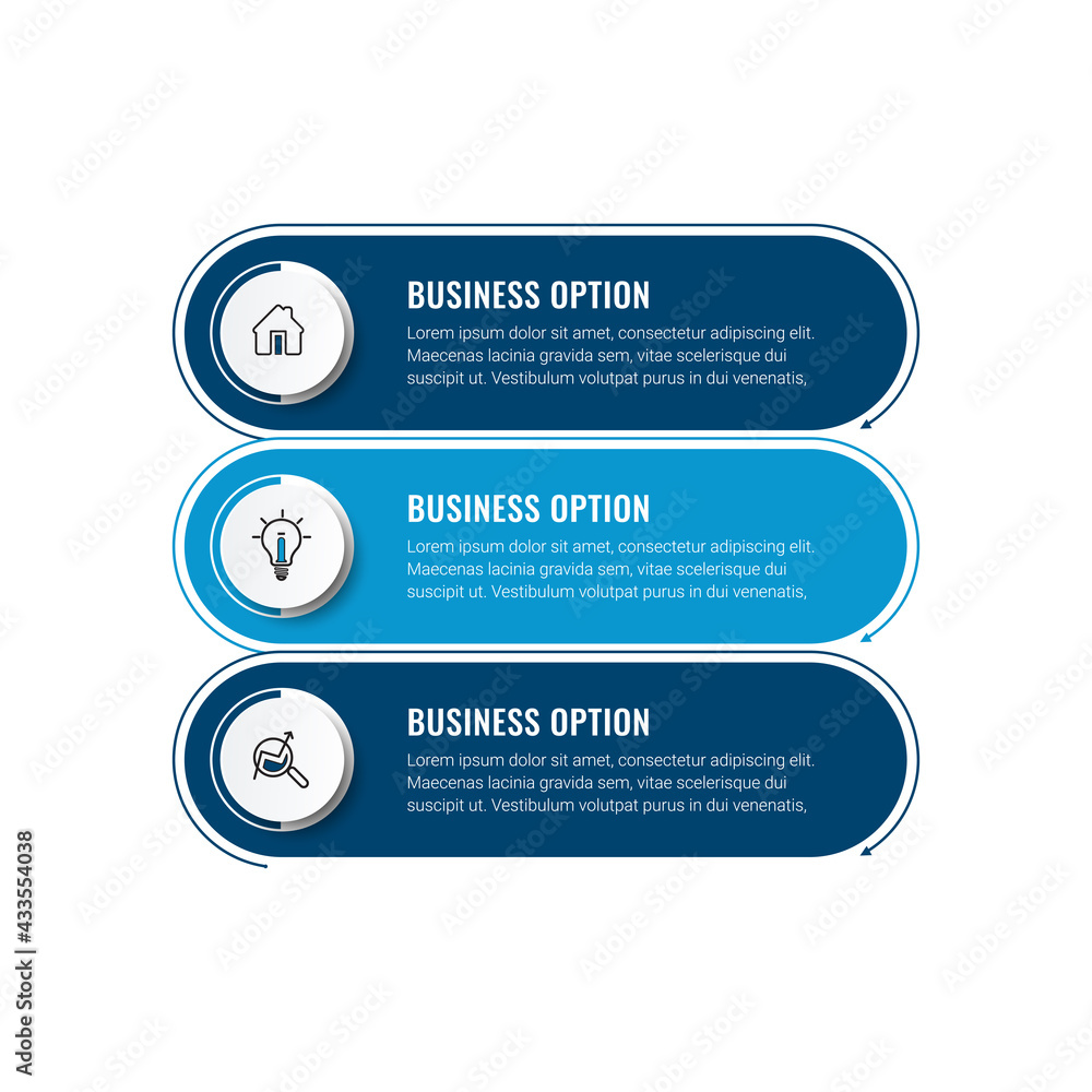 Poster business data visualization. timeline infographic icons designed for abstract background template. v