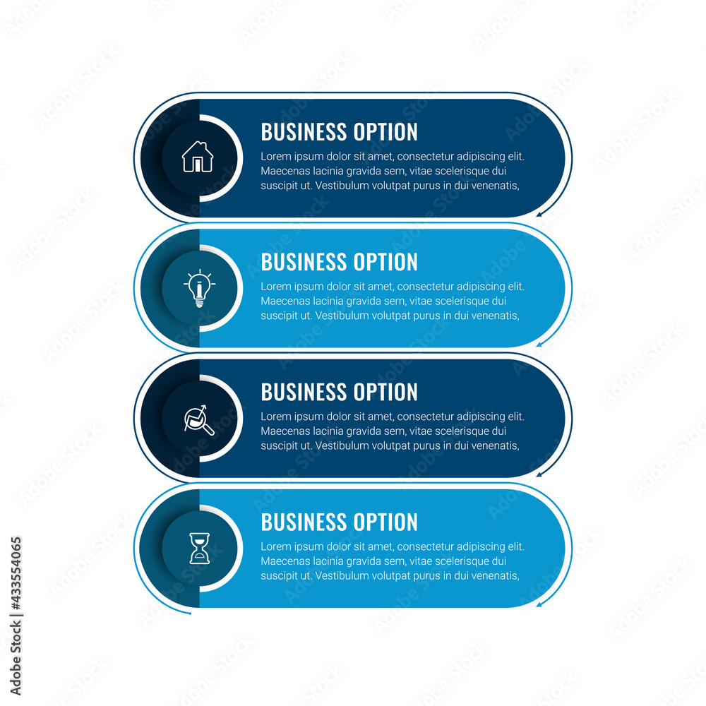 Aufkleber vector business infographics. financial analysis data graphs and diagram, marketing statistic workfl