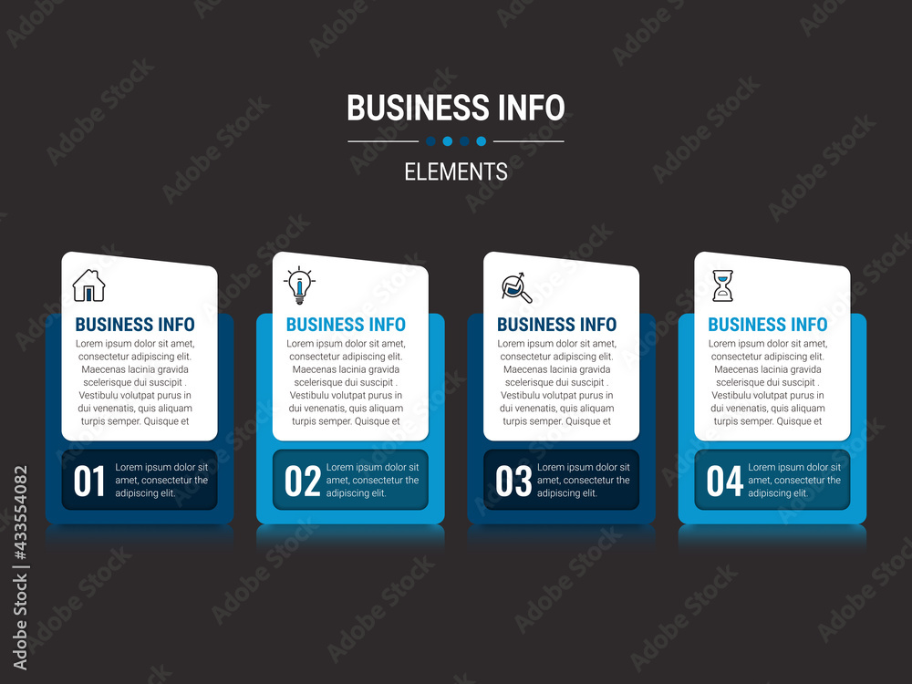Aufkleber vector business infographics. financial analysis data graphs and diagram, marketing statistic workfl
