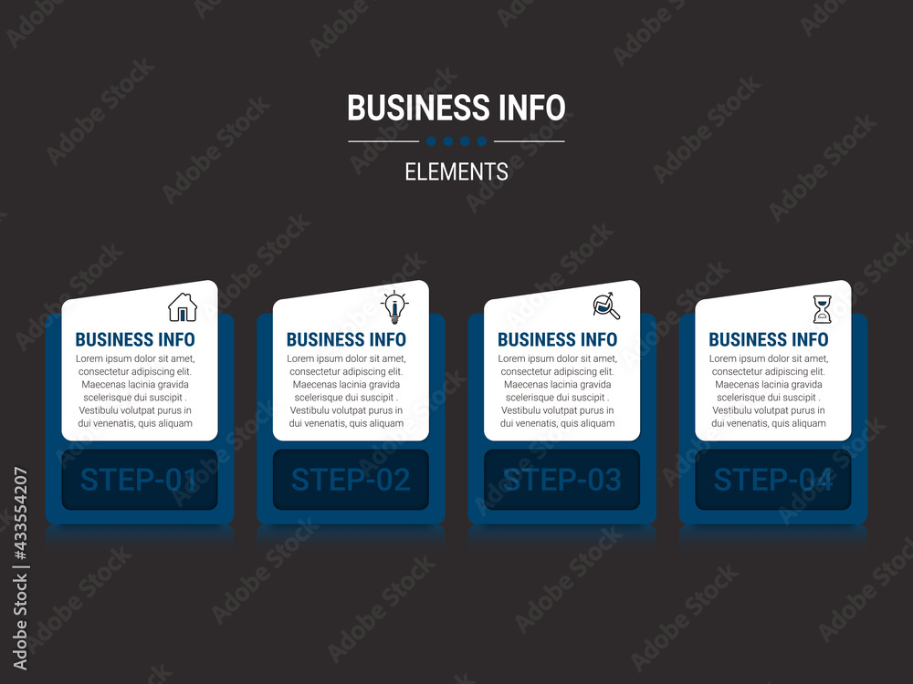 Aufkleber vector business infographics. financial analysis data graphs and diagram, marketing statistic workfl