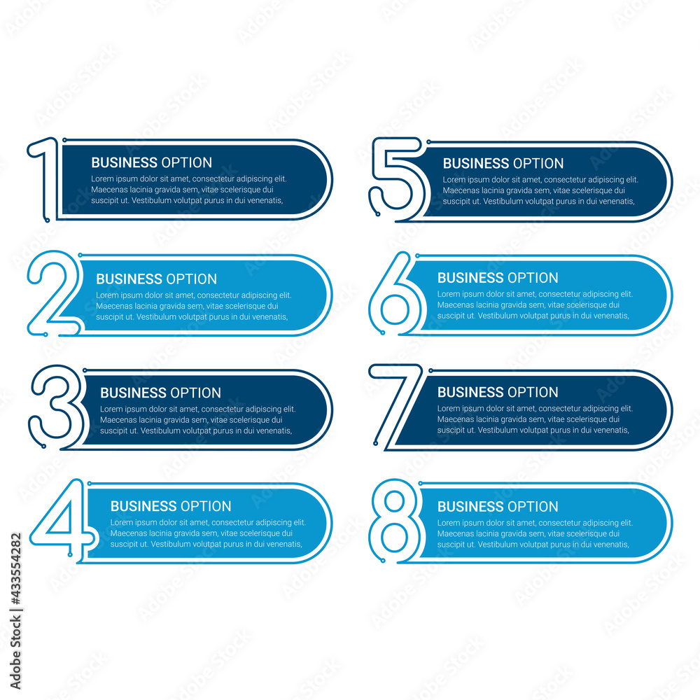 Aufkleber vector business infographics. financial analysis data graphs and diagram, marketing statistic workfl