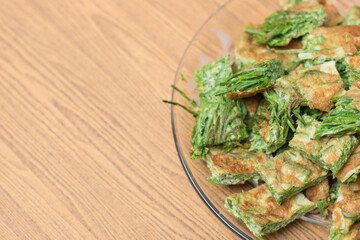 Thai food, Acacia Pennata Omelette.