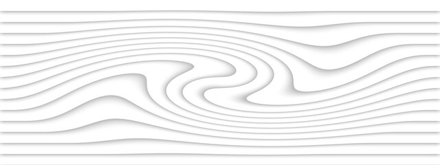 White paper pattern, abstract curved background template for website, branding, banners, business. landscape.