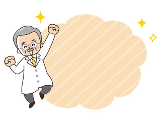 ベテラン医師と吹き出し