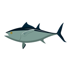 fish, a food item, a source of vitamins. vector isolated on a white background.