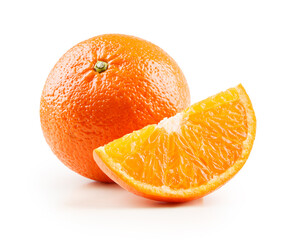 Tangerine with slice