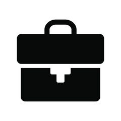 Suitcase icon vector graphic illustration