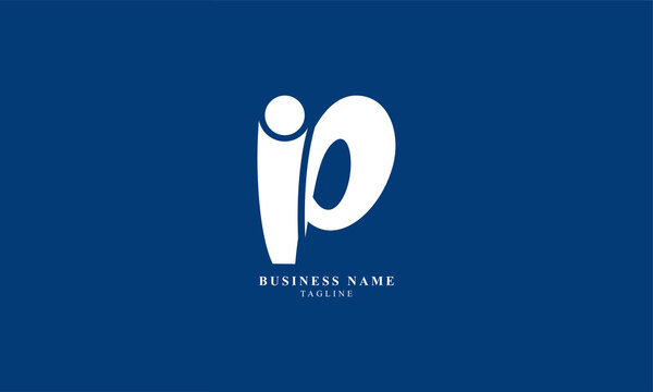 IPD, IP, Abstract initial monogram letter alphabet logo design