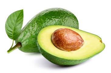 Avocado isolated on white background