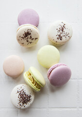 Сolorful french macaroons