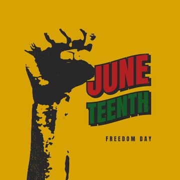 Juneteenth Freedom Day Background Design. Vector Illustration.
