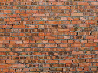 texture of an old brick wall closeup