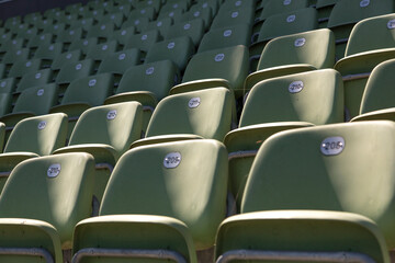 Naklejka premium empty stadium seats
