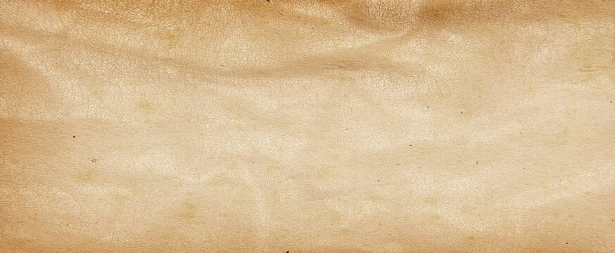 Old brown paper parchment background design with distressed vintage stains and ink spatter and white faded shabby center, elegant antique beige color