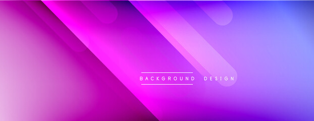 Fototapeta premium Dynamic lines abstract background. 3D shadow effects and fluid gradients. Modern overlapping forms