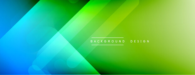 Fototapeta premium Dynamic lines abstract background. 3D shadow effects and fluid gradients. Modern overlapping forms