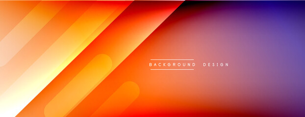 Dynamic lines abstract background. 3D shadow effects and fluid gradients. Modern overlapping forms