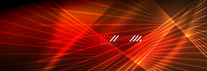 Neon dynamic beams vector abstract wallpaper background. Wallpaper background, design templates for business or technology presentations, internet posters or web brochure covers