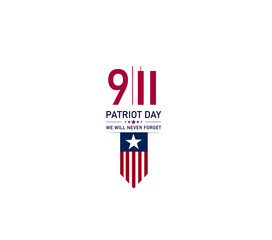 9/11 patriot day. Memorial day. - obrazy, fototapety, plakaty