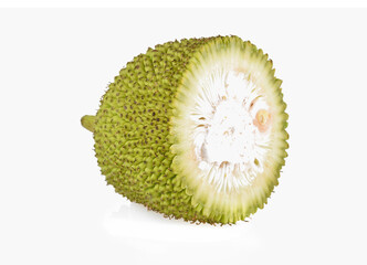 jack fruits on white background.