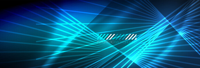Neon dynamic beams vector abstract wallpaper background. Wallpaper background, design templates for business or technology presentations, internet posters or web brochure covers