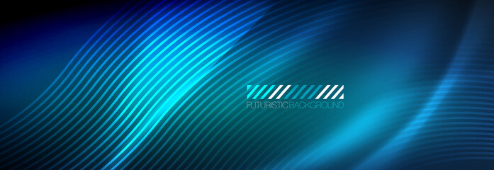 Neon dynamic beams vector abstract wallpaper background. Wallpaper background, design templates for business or technology presentations, internet posters or web brochure covers