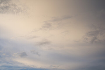 Clouds and sky in the evening
