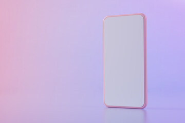 Mobile design with blank screen