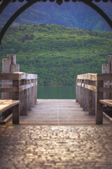 Obraz premium Débarcadère de Saint Jorioz, lac d'Annecy