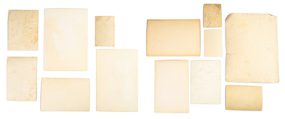 Old photo frame. Vintage paper. Retro. Back of an old photo