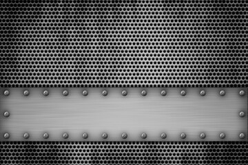 metal plates on a metal grill