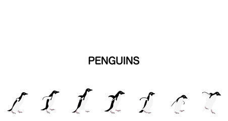 装飾素材「ペンギン」