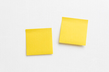 yellow sticky note on white