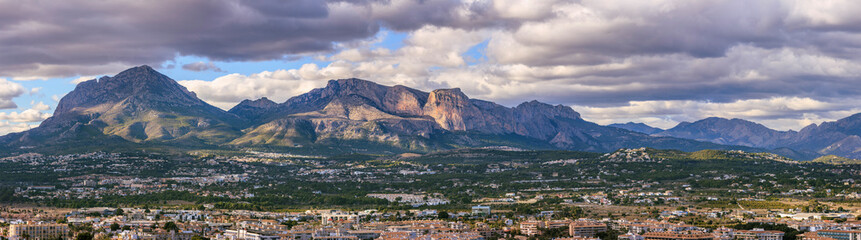 panorama of the mountains