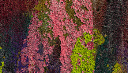 colorful old pain the wall, grunge color pain background